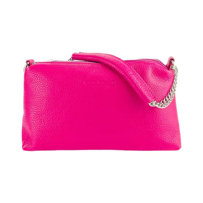 RB1025BE | Borsa Donna a Mano con doppia lampo in Vera Pelle Made in Italy.-3