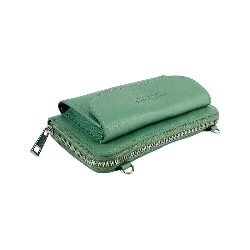 Women's Wallet with Cell Phone Holder - Leather