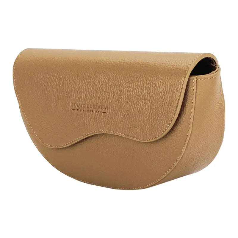 RB1027S | Borsa Donna a Bandoliera stondata in Vera Pelle Made in Italy. -2