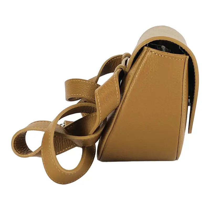 RB1027S | Borsa Donna a Bandoliera stondata in Vera Pelle Made in Italy. -4