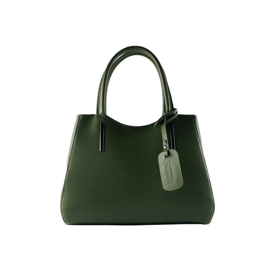 RB1004E | Borsa a Mano in Vera Pelle Made in Italy con Tracollina removibile