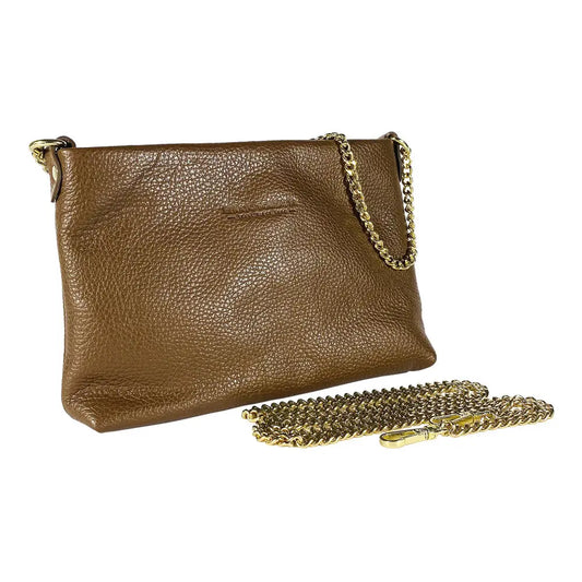 RB1012CK | Tracolla Piatta Donna in Vera Pelle Made in Italy con manico e tracolla removibile in metallo.