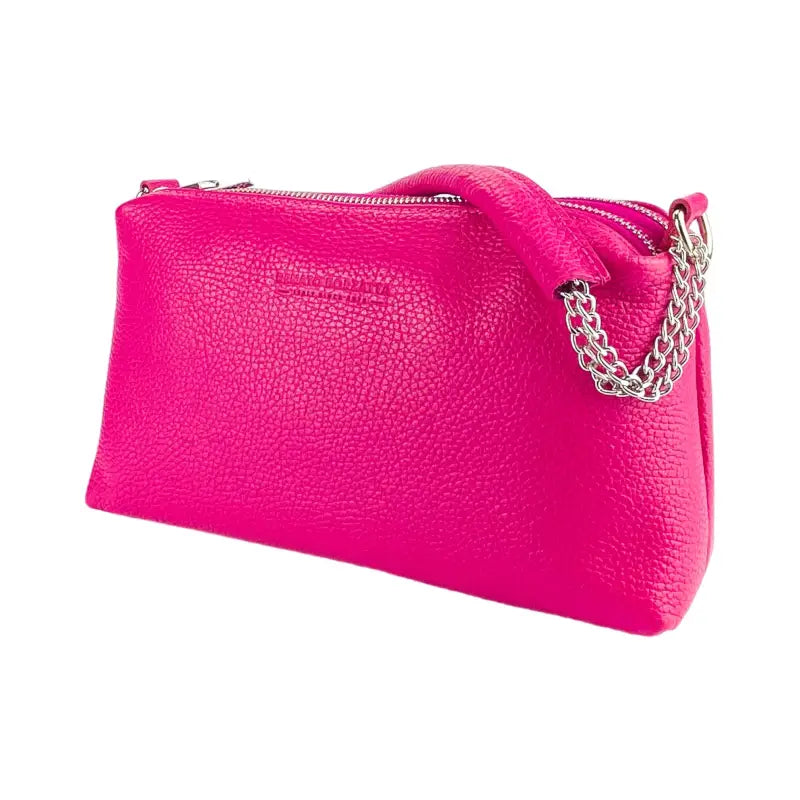 RB1025BE  | Borsa Donna a Mano con doppia lampo in Vera Pelle Made in Italy.-2