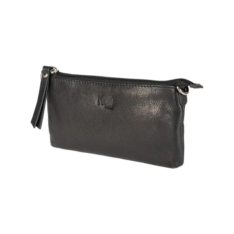 K0013AB | Tracollina Donna in Vera Pelle pieno fiore, con leggera grana. Tracolla removibile. Accessori Nickel Lucido. Colore Nero. Dimensioni: cm 20 x 10,5 x 2. Confezione: Sacchetto Tnt-2