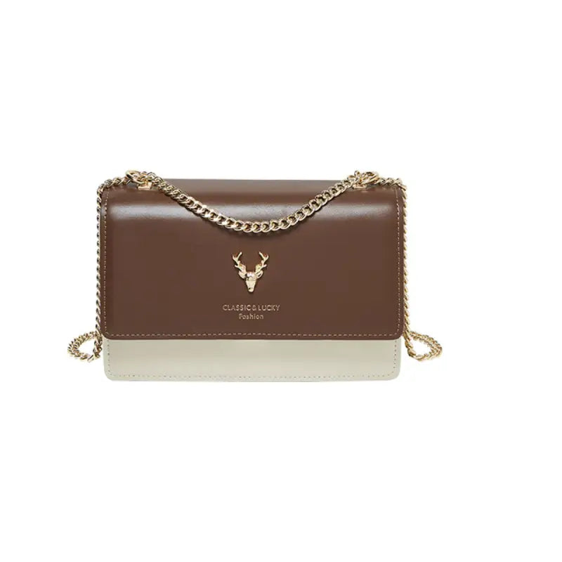 Kylie Double Chained Leather Shoulder Bag-0