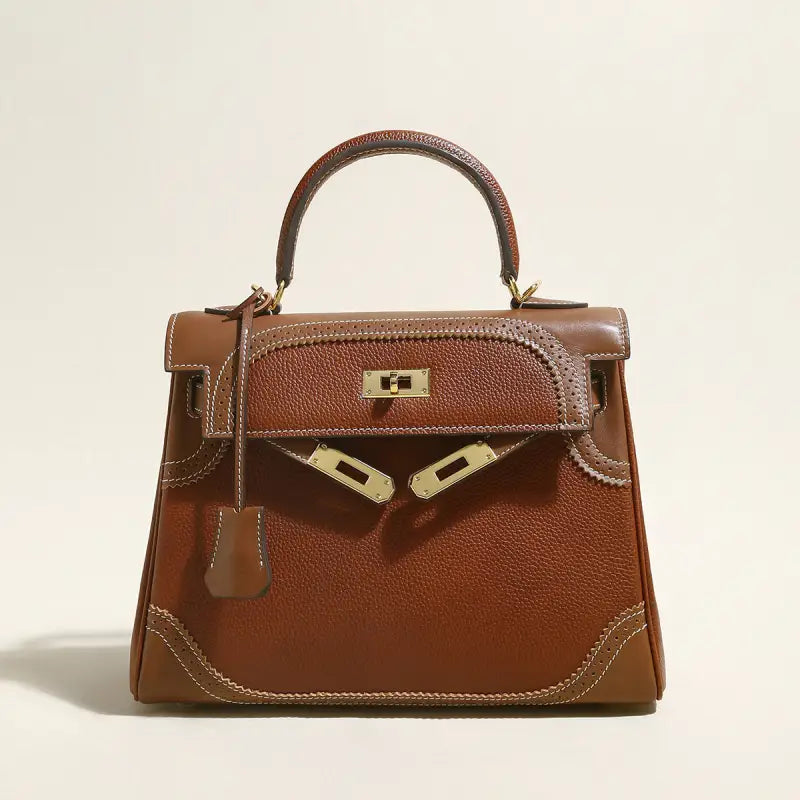 Los Altos Top Handle Leather Bag-0
