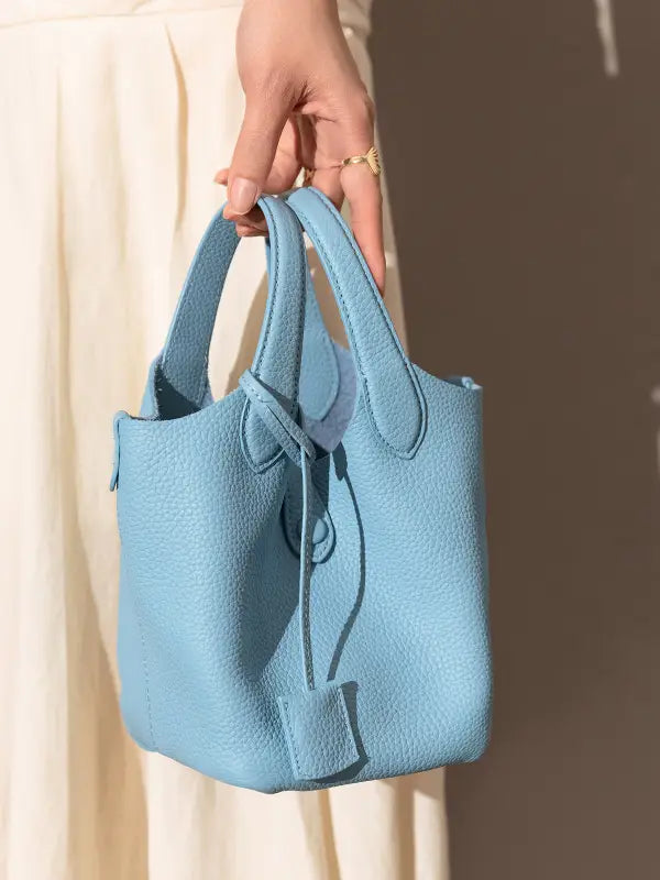 Playful Leather Bucket Bag-1