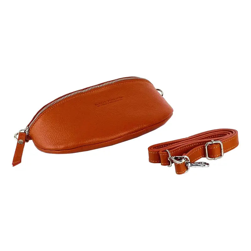 RB1015L | Marsupio con tracolla removibile in Vera Pelle Made in Italy.-0