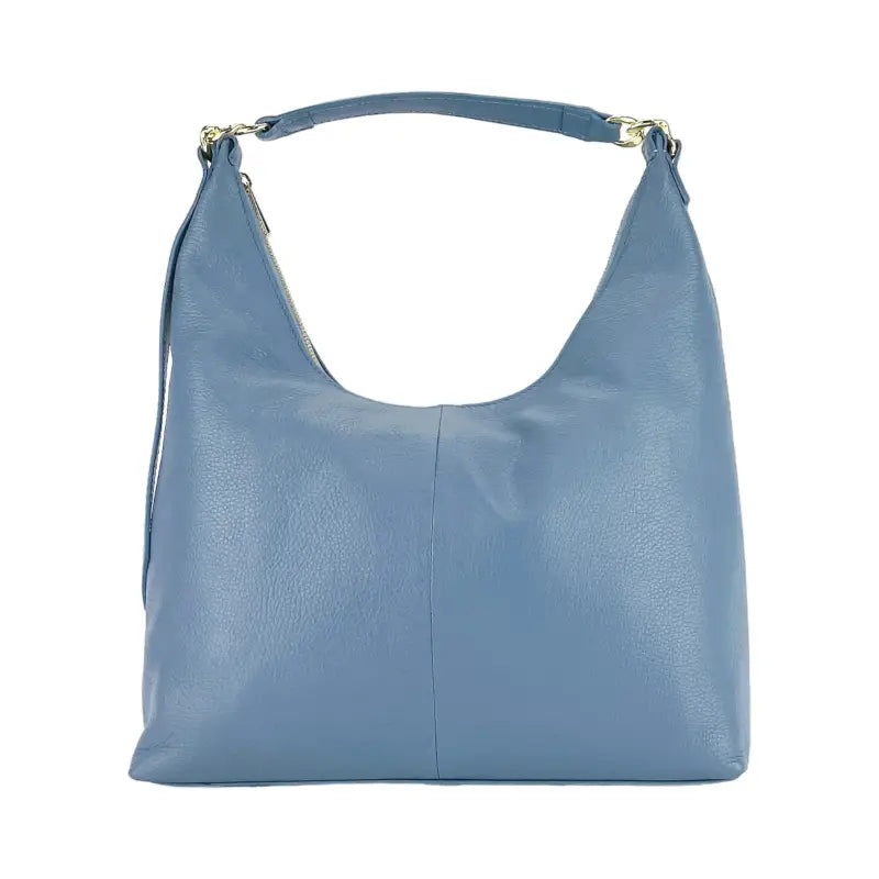 RB1017P | Borsa Donna a spalla Morbida in Vera Pelle Made in Italy con tracolla removibile.-1