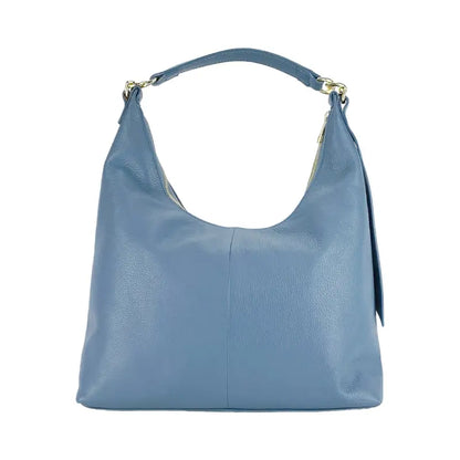 RB1017P | Borsa Donna a spalla Morbida in Vera Pelle Made in Italy con tracolla removibile.-2