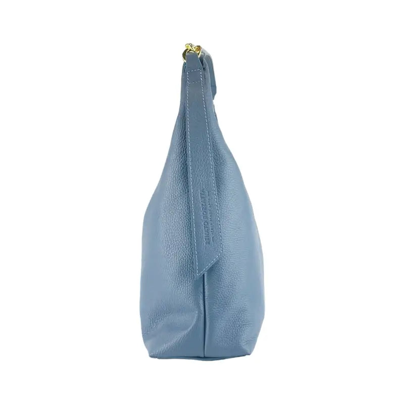 RB1017P | Borsa Donna a spalla Morbida in Vera Pelle Made in Italy con tracolla removibile.-3