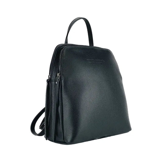 RB1018A | Zaino Donna Doppio scomparto in Vera Pelle Made in Italy-0