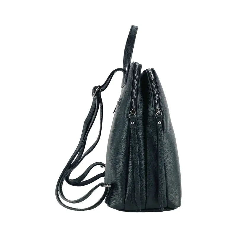 RB1018A | Zaino Donna Doppio scomparto in Vera Pelle Made in Italy-3