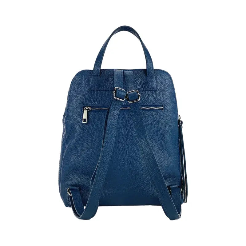 RB1018D | Zaino Donna Doppio scomparto in Vera Pelle Made in Italy-4