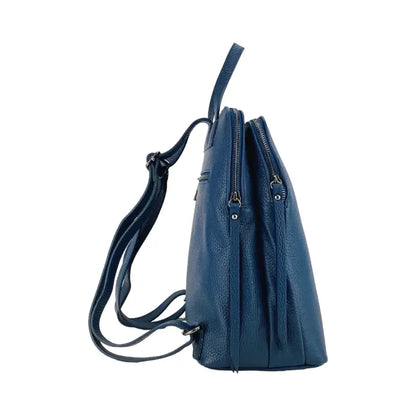 RB1018D | Zaino Donna Doppio scomparto in Vera Pelle Made in Italy-3