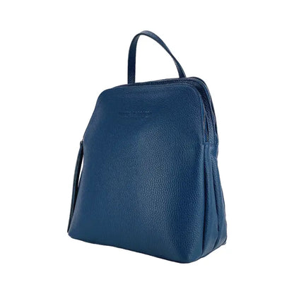 RB1018D | Zaino Donna Doppio scomparto in Vera Pelle Made in Italy-1