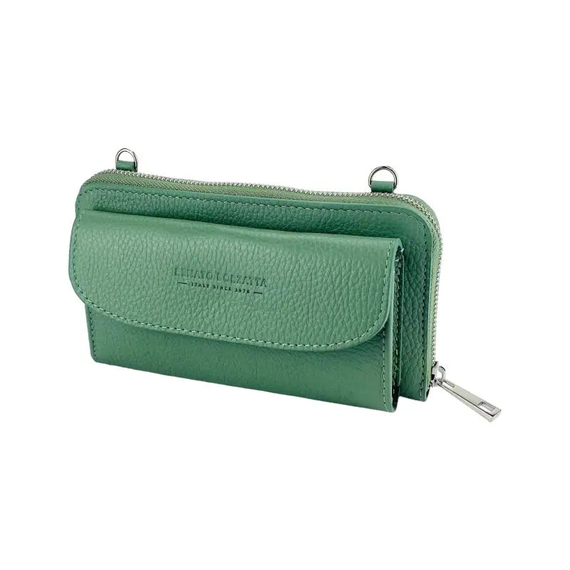 Women's Wallet with Cell Phone Holder - Leather 