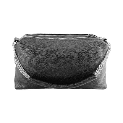 RB1025A  | Borsa Donna a Mano con doppia lampo in Vera Pelle Made in Italy.-4