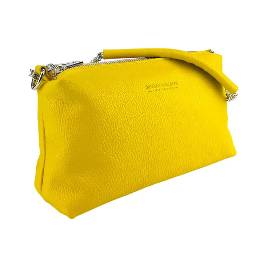 RB1025R  | Borsa Donna a Mano con doppia lampo in Vera Pelle Made in Italy. -1