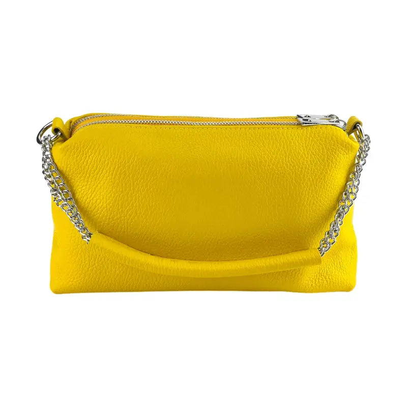RB1025R  | Borsa Donna a Mano con doppia lampo in Vera Pelle Made in Italy. -4