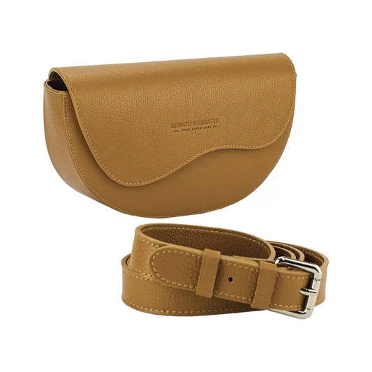 RB1027S | Borsa Donna a Bandoliera stondata in Vera Pelle Made in Italy. -0