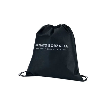 RB2003A | Borsa a Tracolla/Polso in Vera Pelle pieno fiore, grana dollaro/leggera. Tracolla e maniglia removibili. Colore Nero. -3