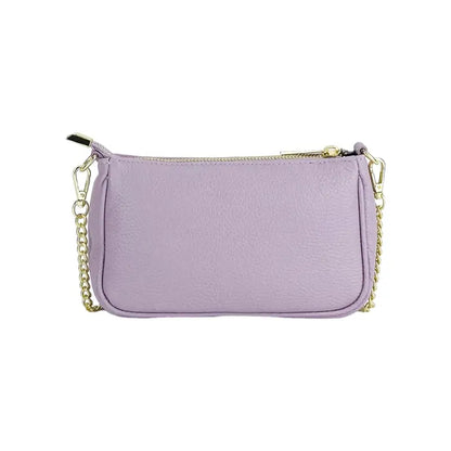 RENATO BORZATTA - Borsa Piccola in Vera Pelle Made in Italy con Tracolla a catena removibile.-4