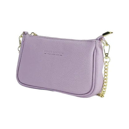 RENATO BORZATTA - Borsa Piccola in Vera Pelle Made in Italy con Tracolla a catena removibile.-0