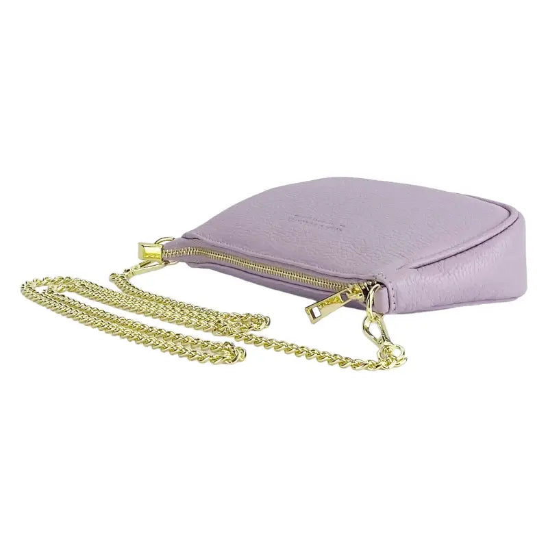 RENATO BORZATTA - Borsa Piccola in Vera Pelle Made in Italy con Tracolla a catena removibile.-3