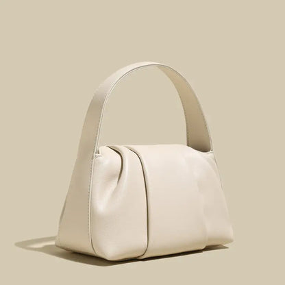 Ruched Leather Handbag-4