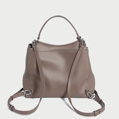 Two Way Leather Backpack-4